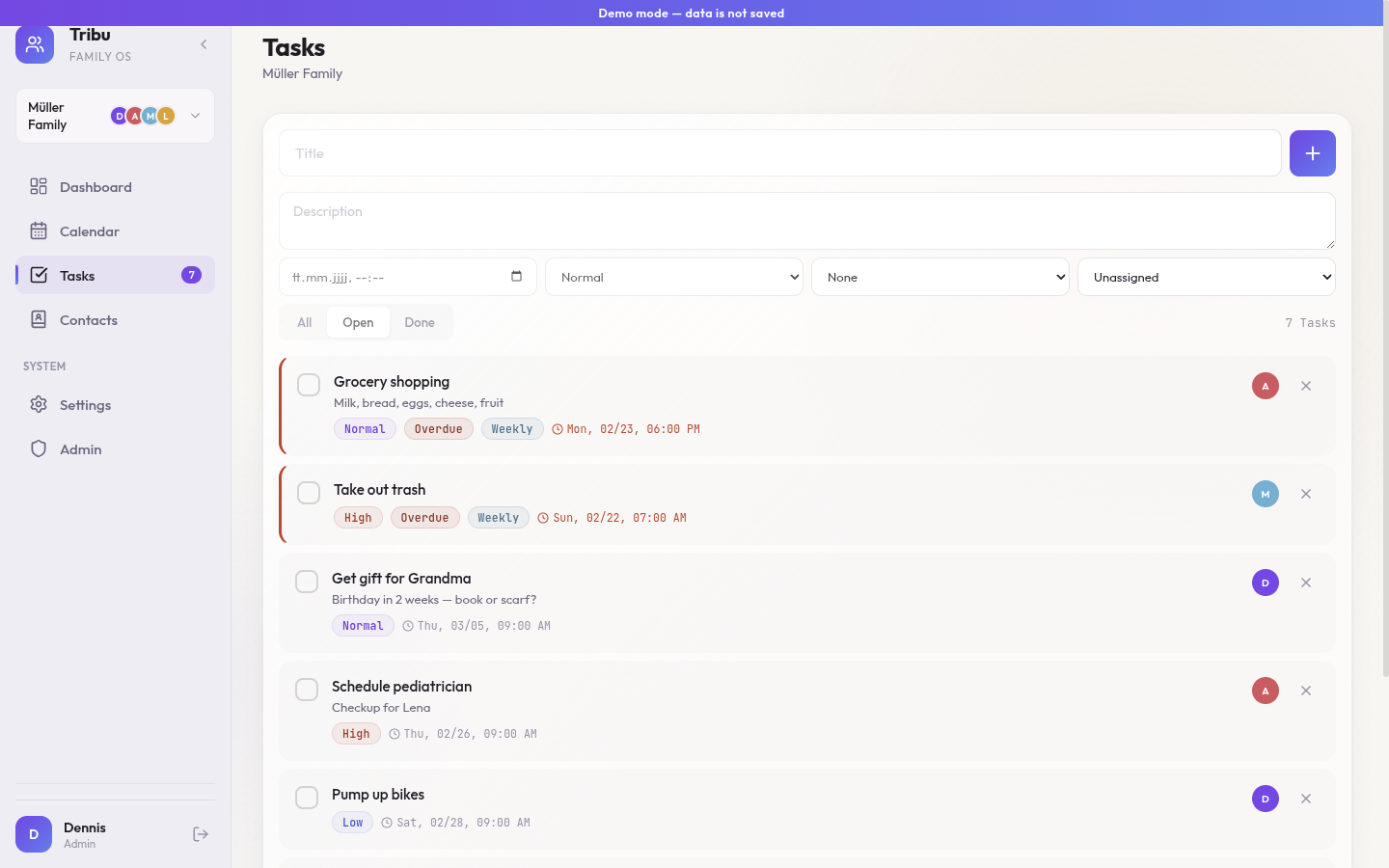 Tasks Light