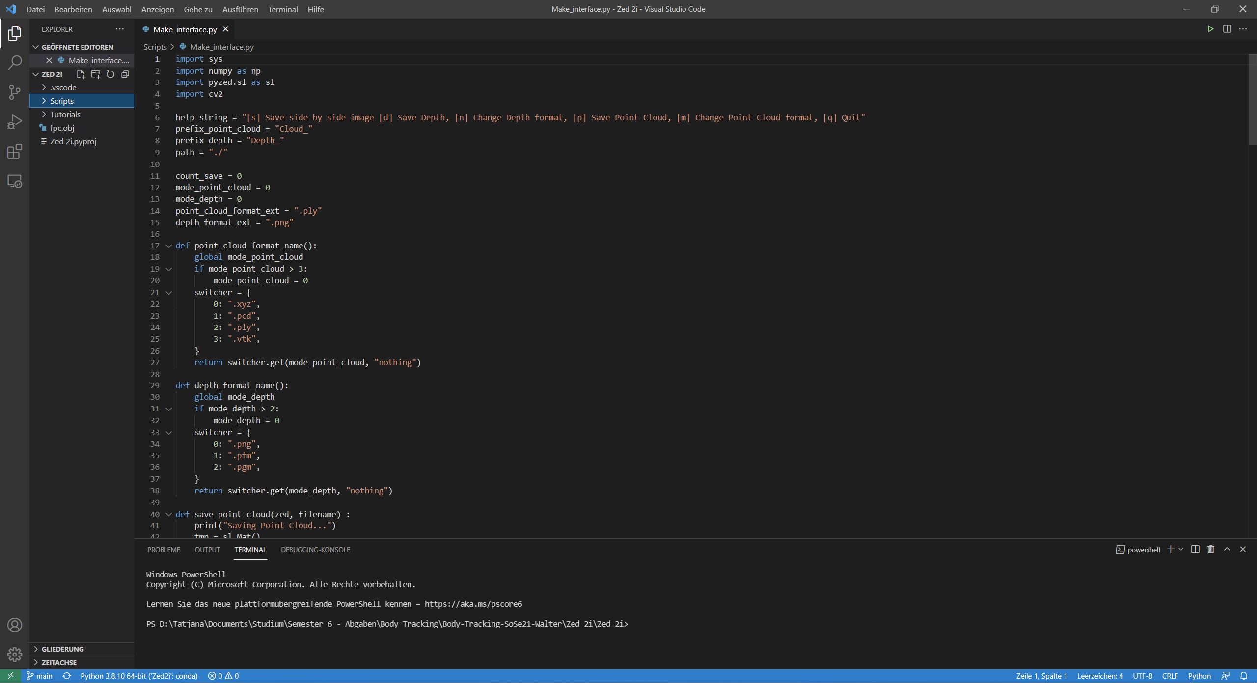 BILD VISUAL STUDIO MIT PASSENDEM CODE