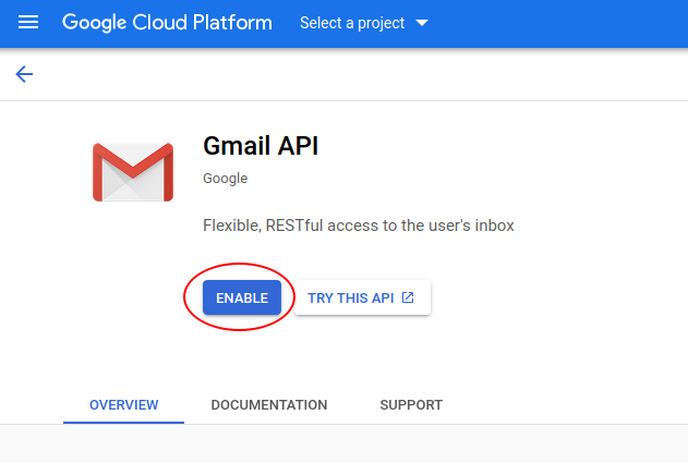 Enable GMail