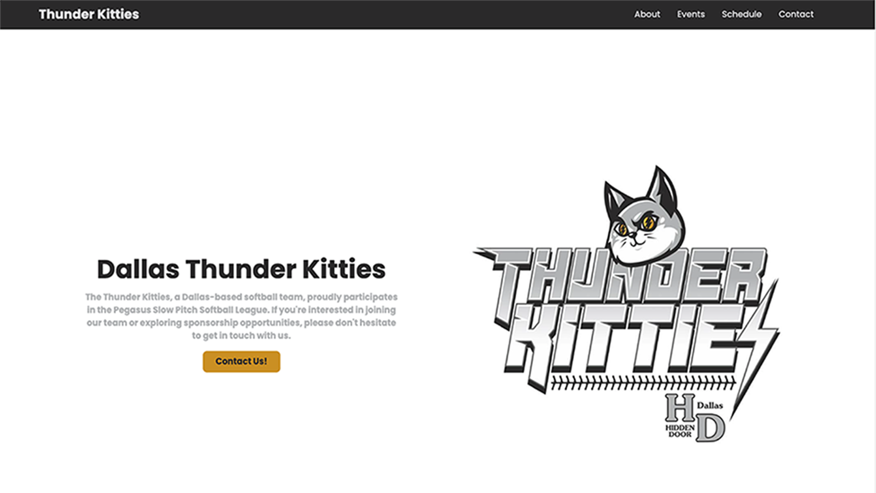 Thunder Kitties Website