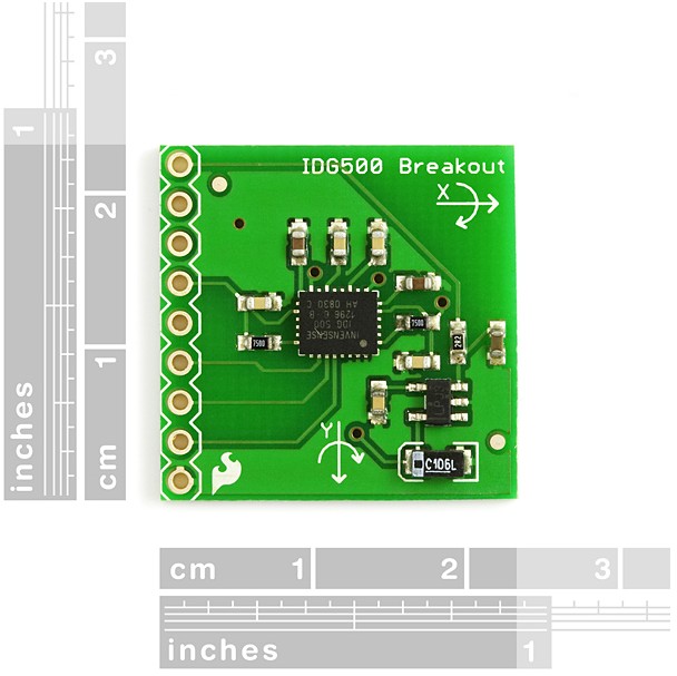 Gyro Breakout Board - IDG500 Dual 500°/s (SKU:SEN0031)