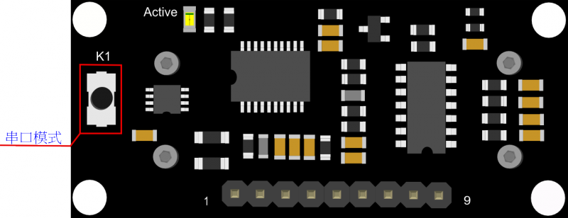 Button for RS232/TTL Choosing