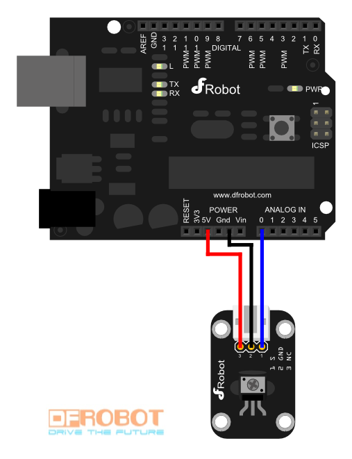 Analog sensor connection diagram