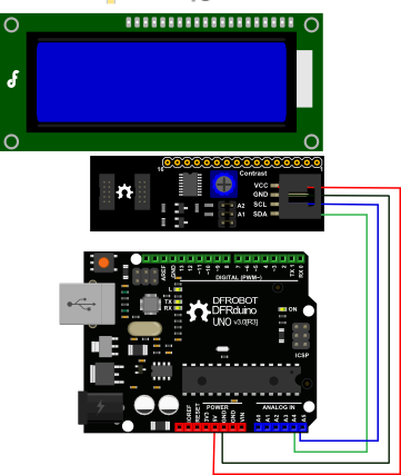 I2C LCD Connection Diagram