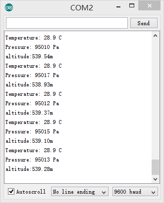 The result in Serial Monitor