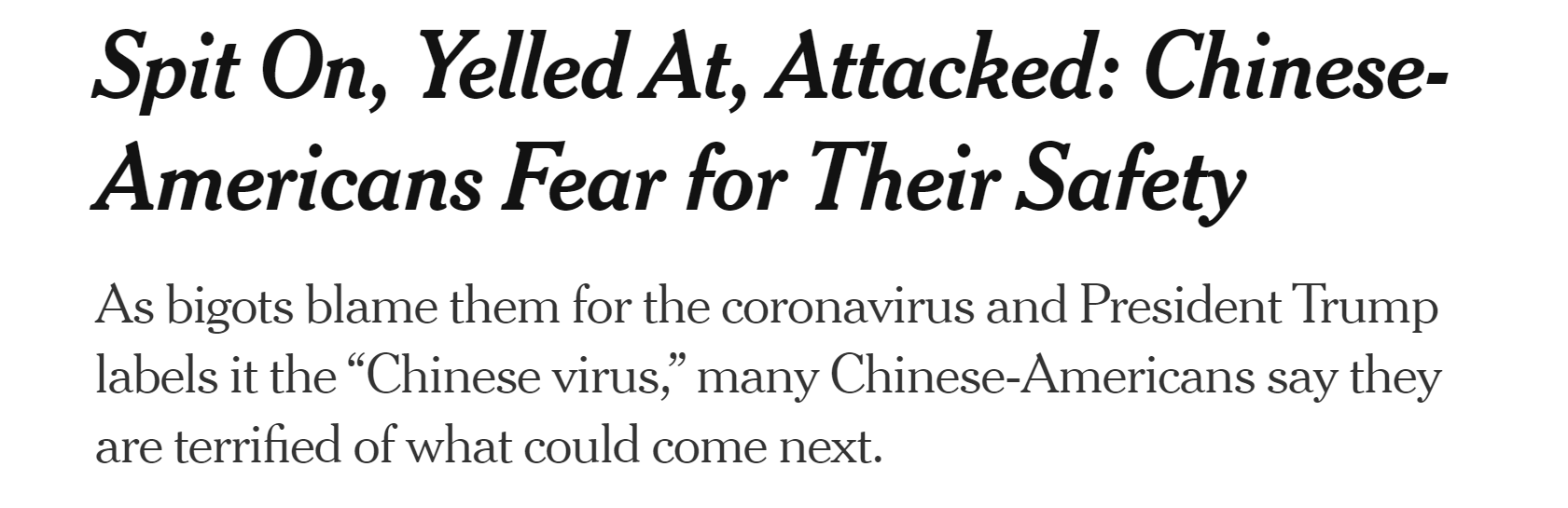 NYT Headline