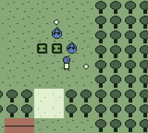 Wild mons roam the meadow in Meadowbrook