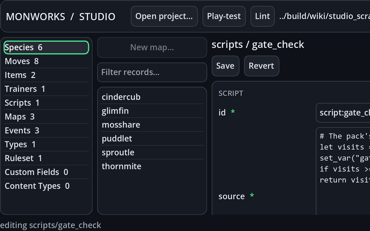 Script editor