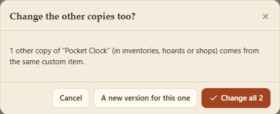 Editing a copy that another copy shares
