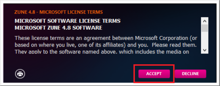 Microsoft license agreement