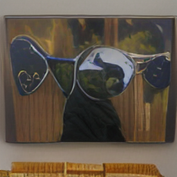 a painting of a dog with sunglasses in the frame_4.png