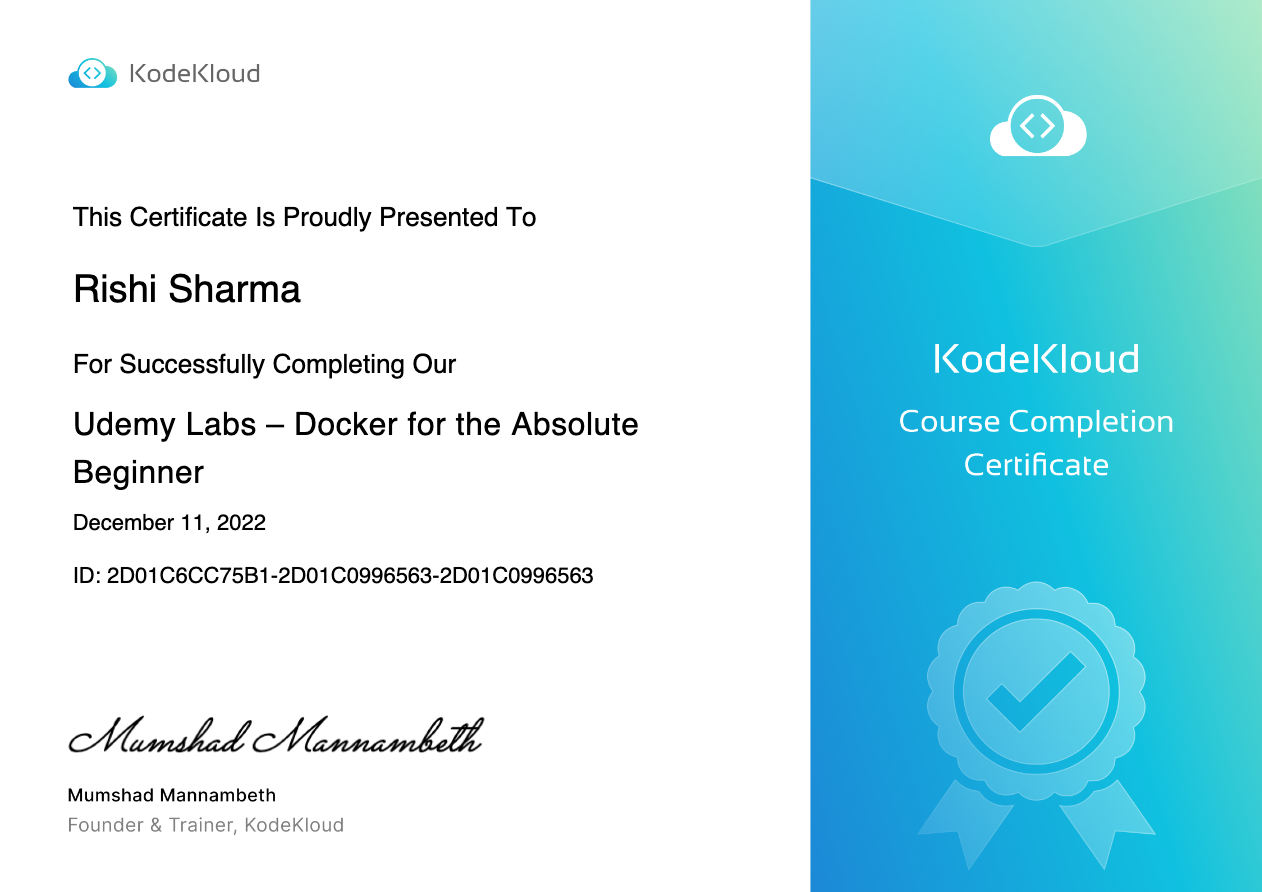 Udemy Labs – Docker for the Absolute Beginner .png