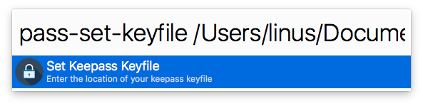 Set keyfile location