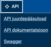 PISTRIKu API menüü
