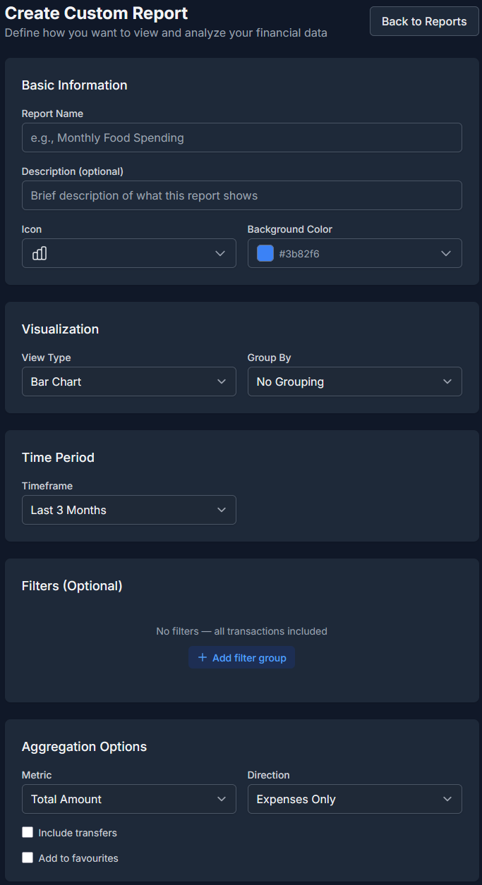 Custom Report Builder