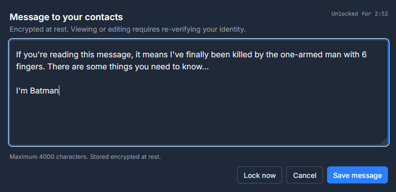 Message Unlock