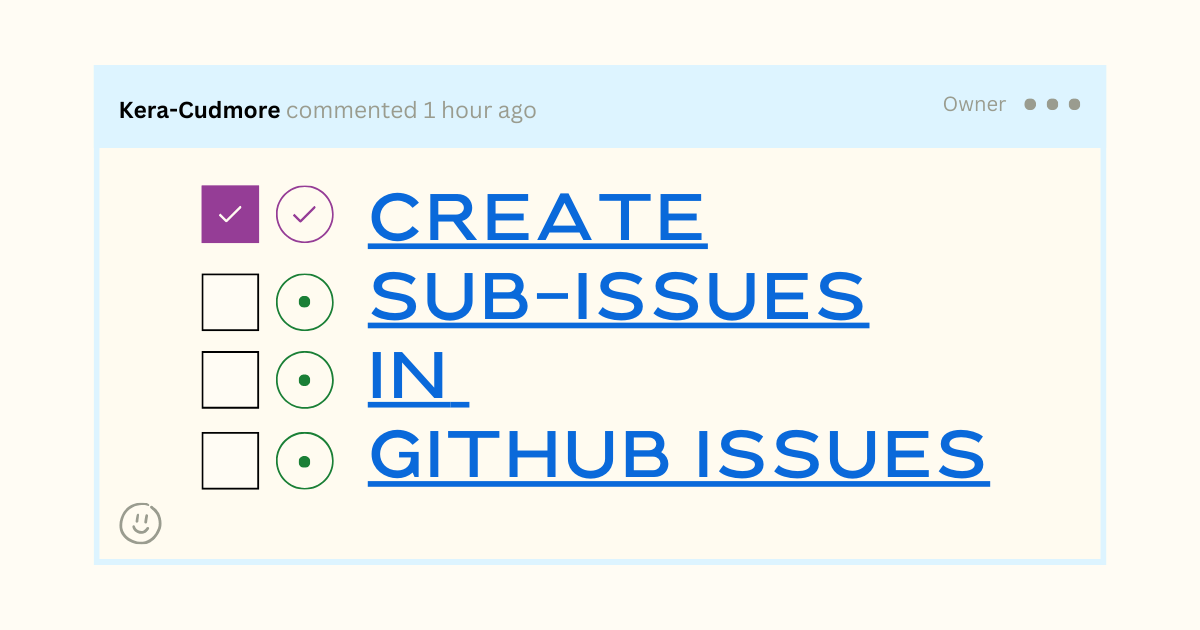 Create sub-issues in Github Issues Banner