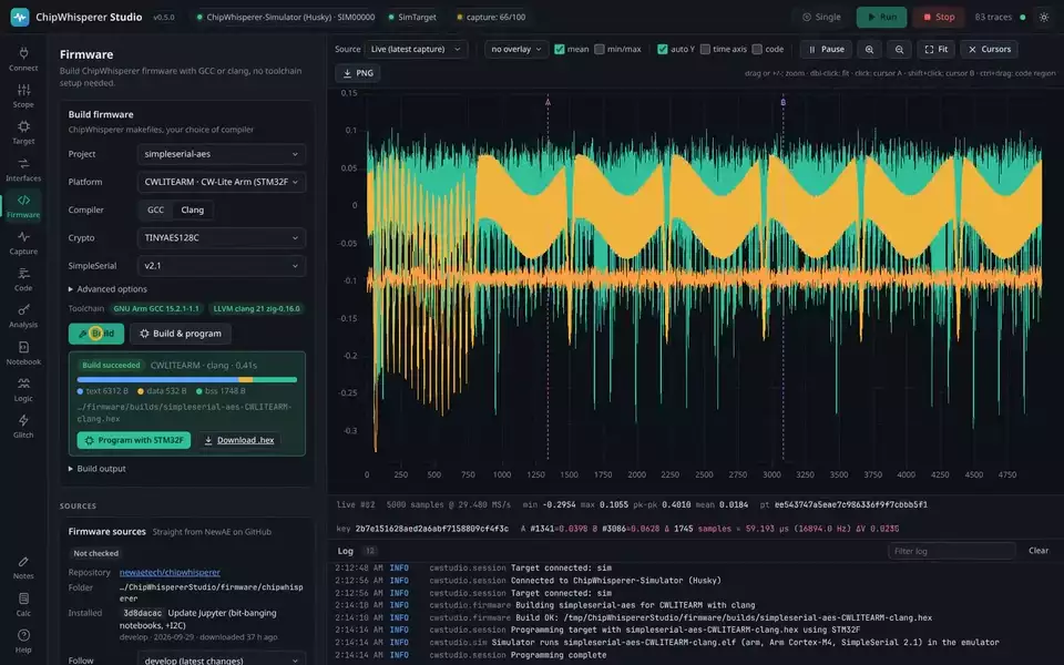 Code on the waveform (animated)