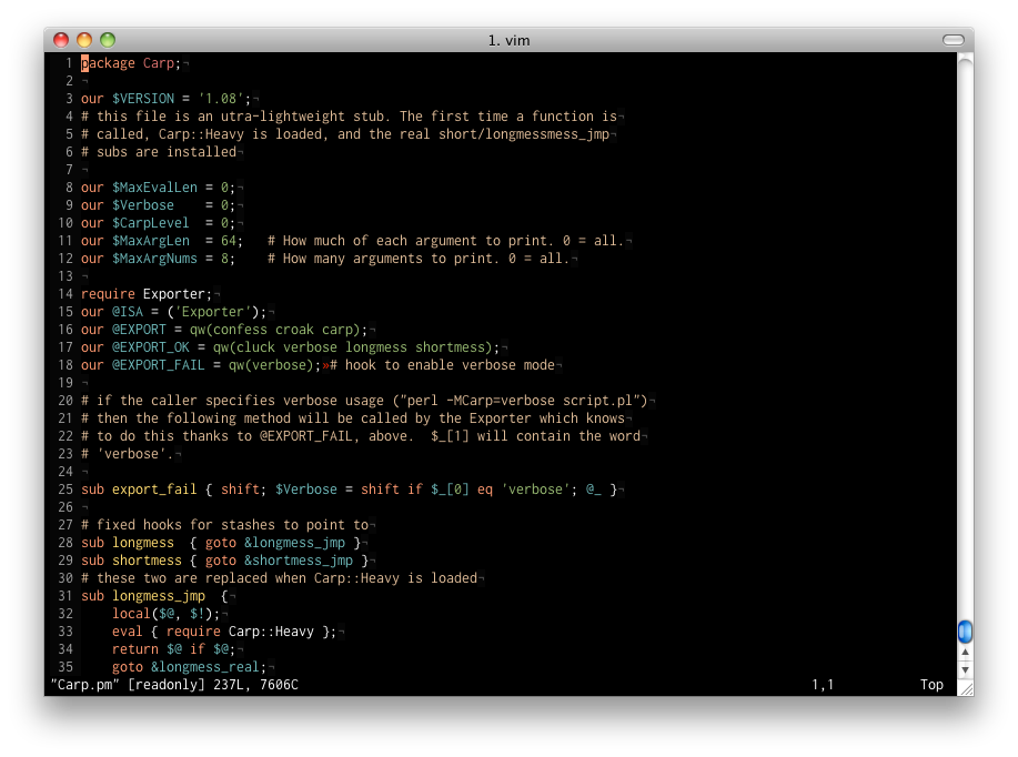 Perl in Vim