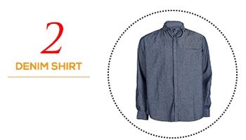 Yves Enzo Dark Blue Long Sleeves Adjusted Shirt-Light Denim 