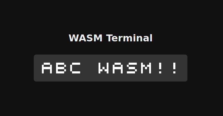 Screenshot of wasm-terminal