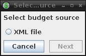 select budget type