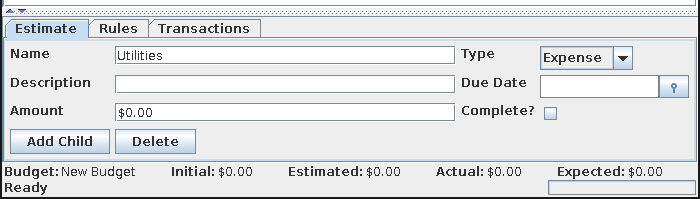 estimate details