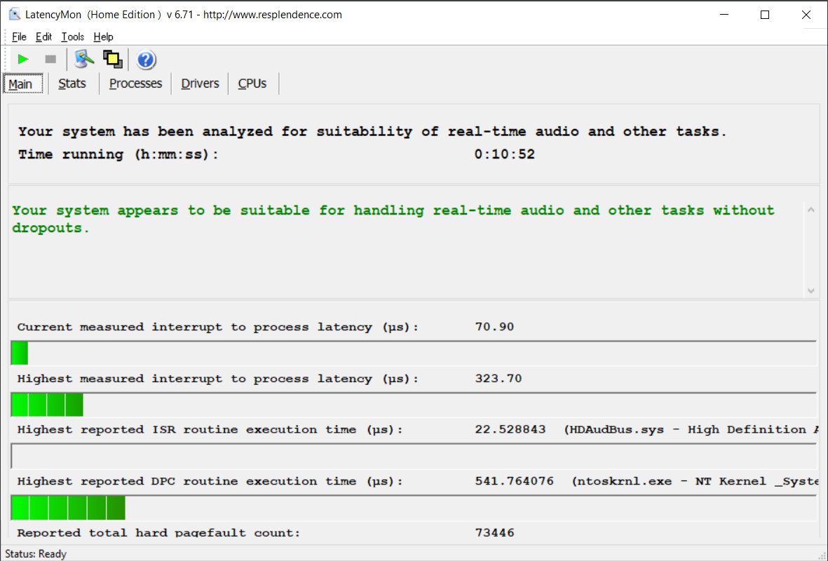 10 minute idle