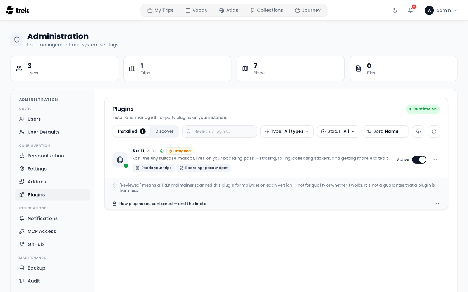 Admin Plugins