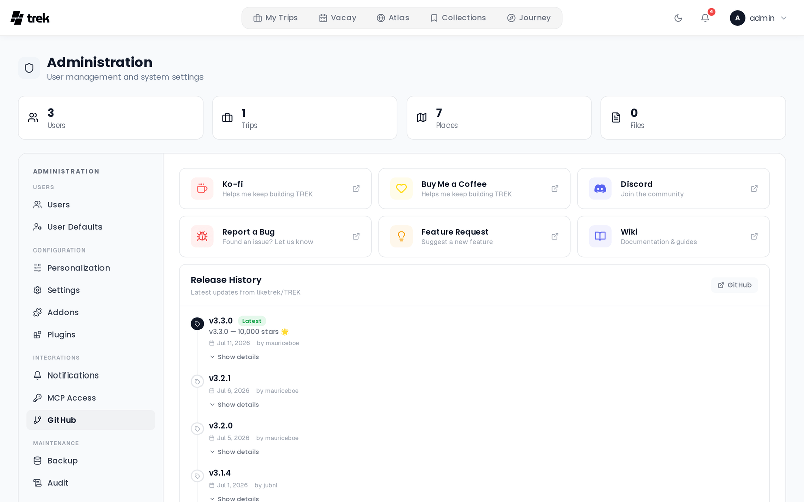 GitHub tab