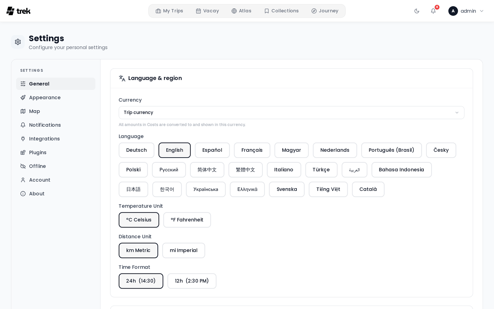 General Settings