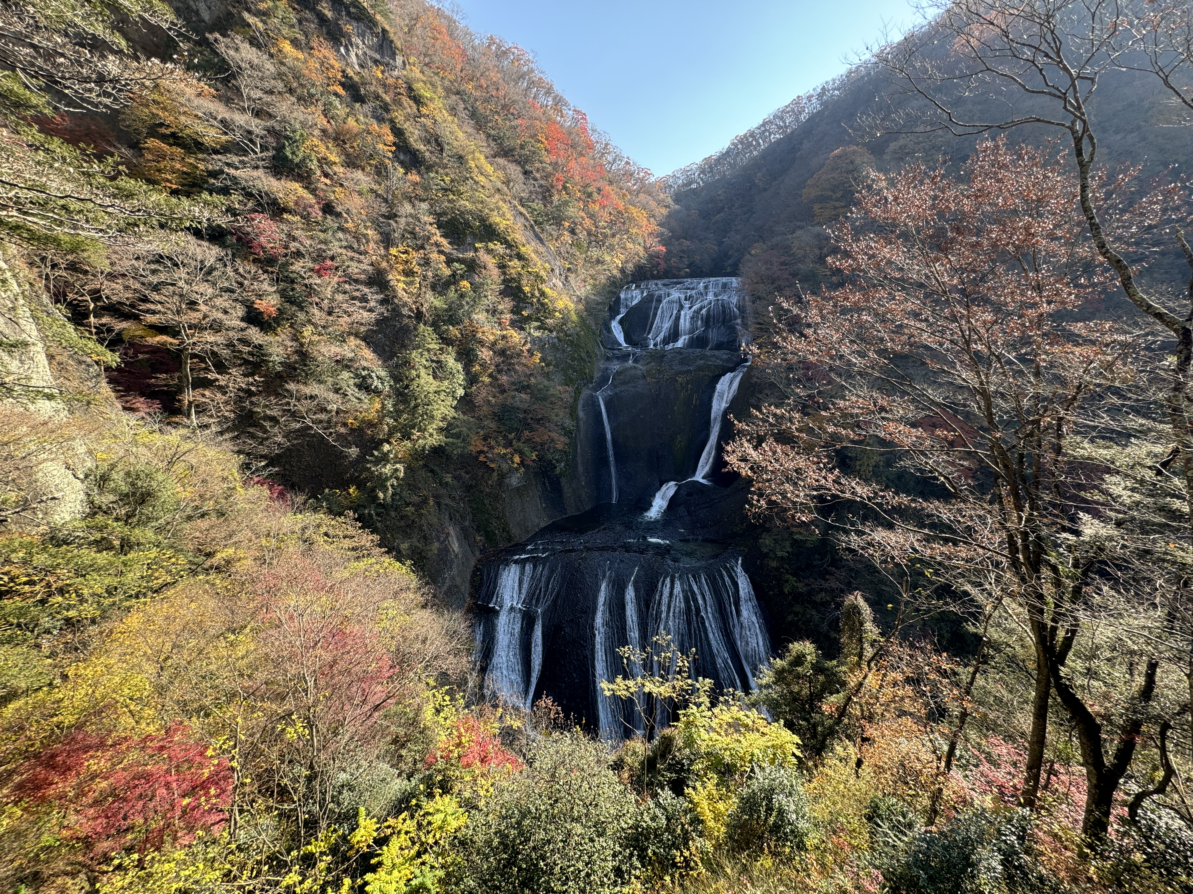 日本三大名瀑之一的袋田瀑布