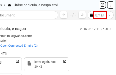 A red frame marks Email.