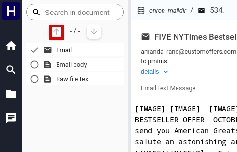 A red frame marks the previous result arrow.