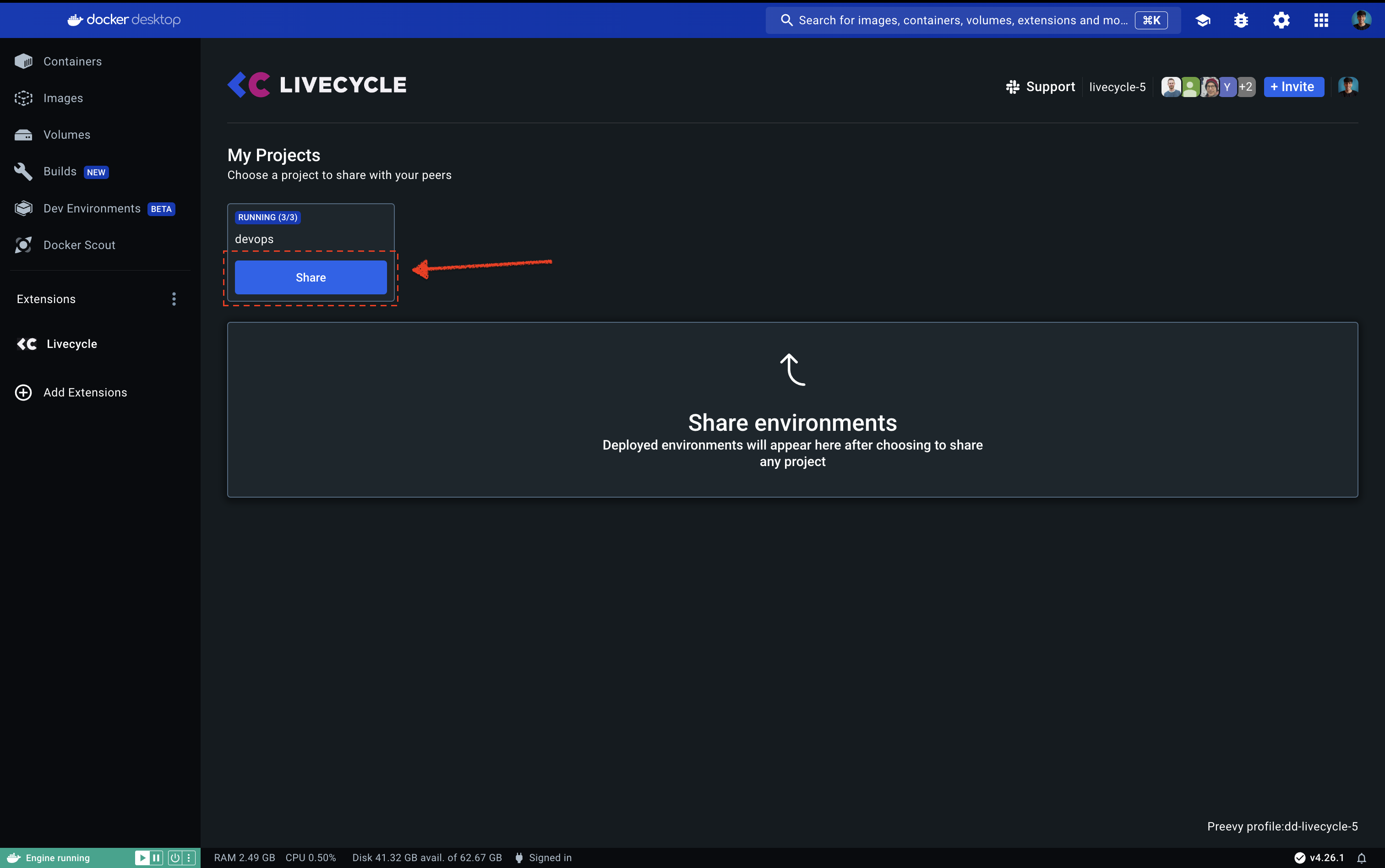 Livecycle Docker Extension