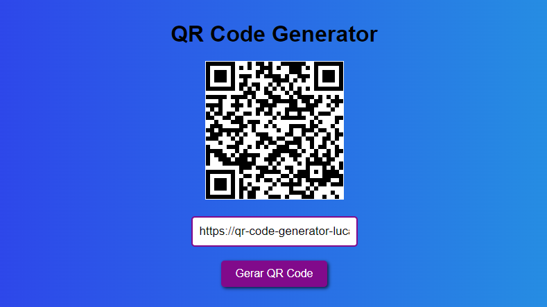 Projeto Gerador de QR code
