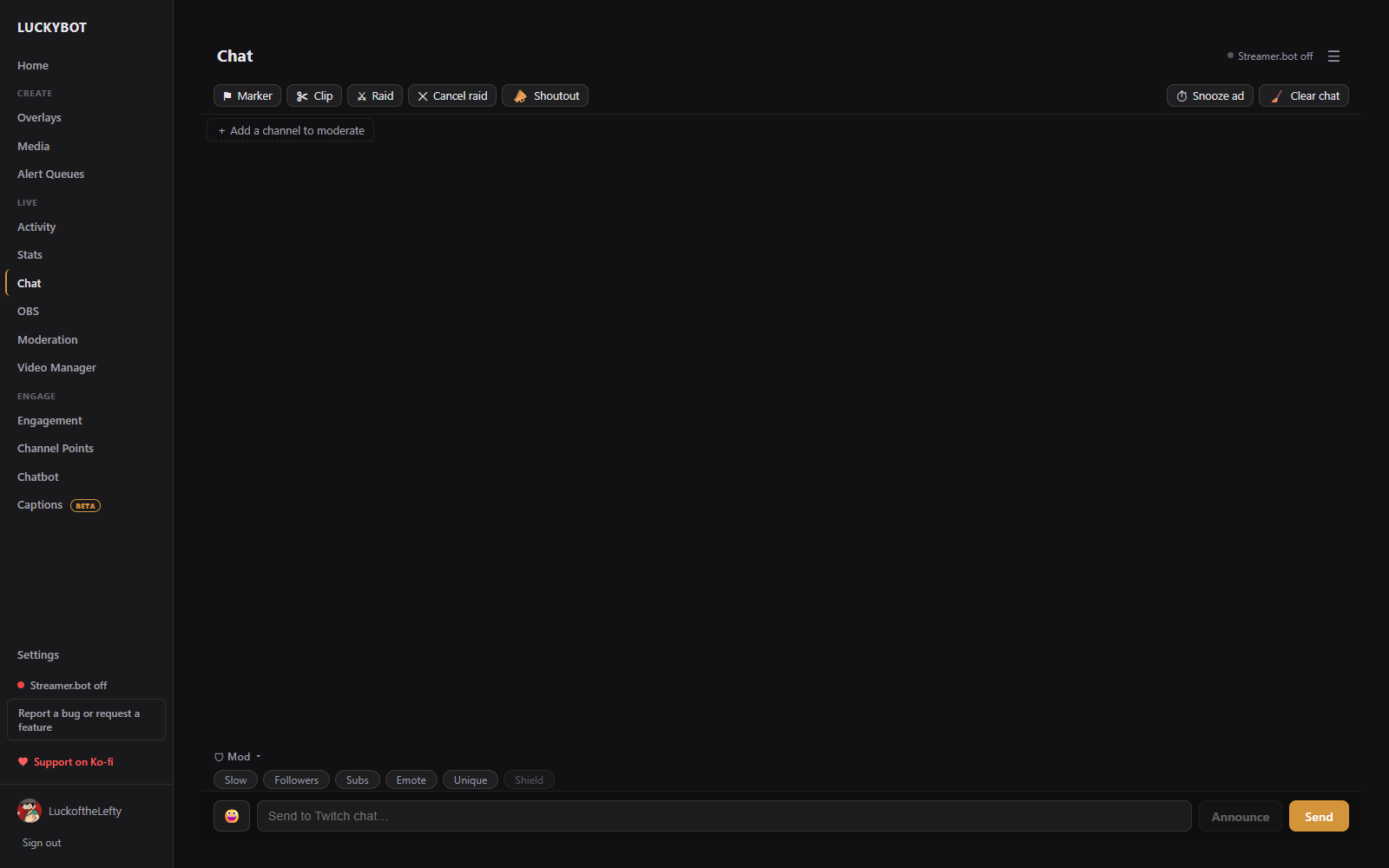 Chat page