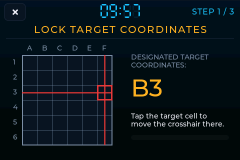 Lock target coordinates