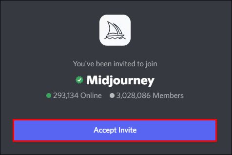 Add the Midjourney bot to my Discord Server