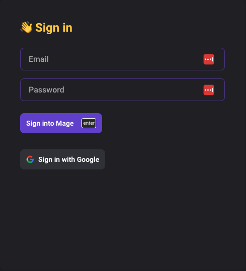 Sign in with Google