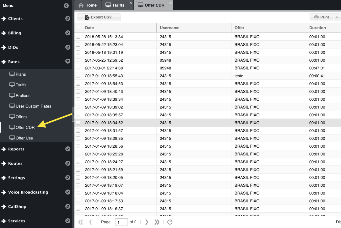 package relatorio