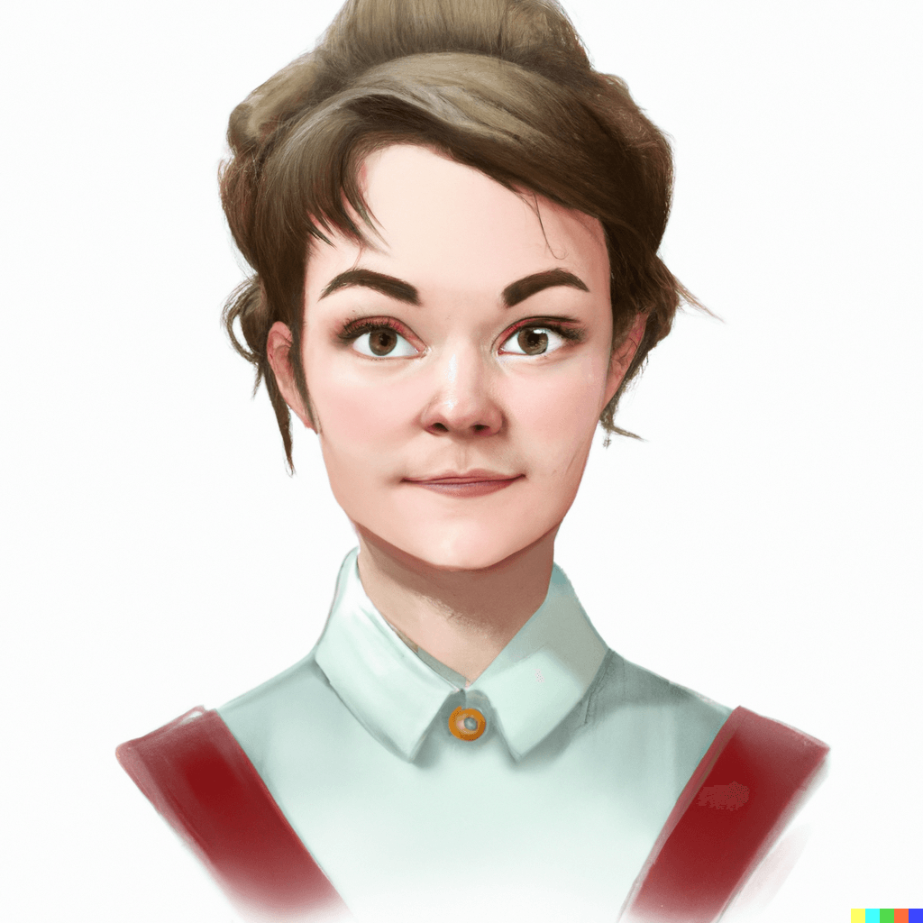 Housekeeper, young woman, 1890s, enthusiastic, perfect, character portrait, photorealistic, digital art, 4K