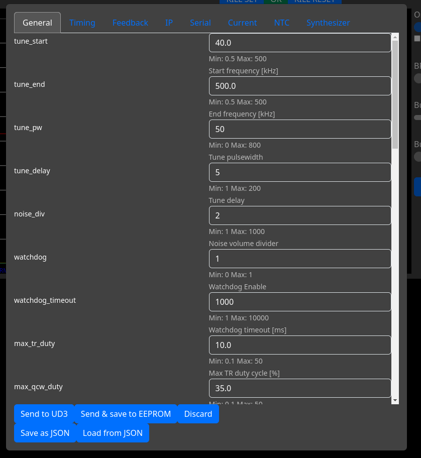 settings UI