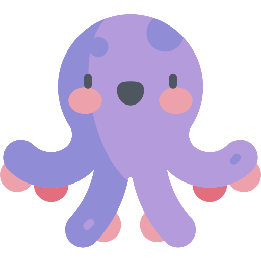 logo depicting a cartoon octopus