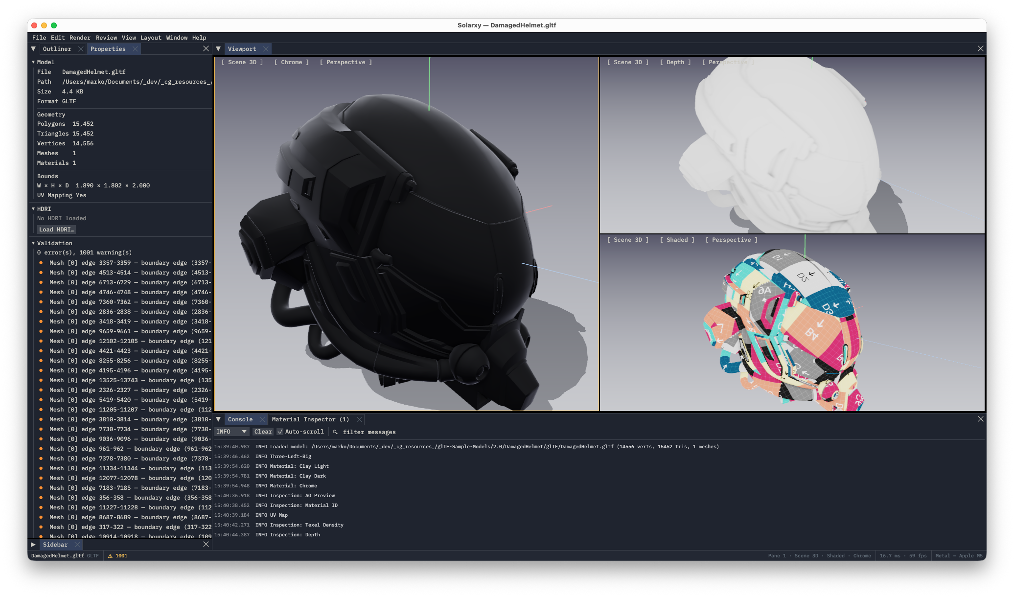 Damaged Helmet just loaded