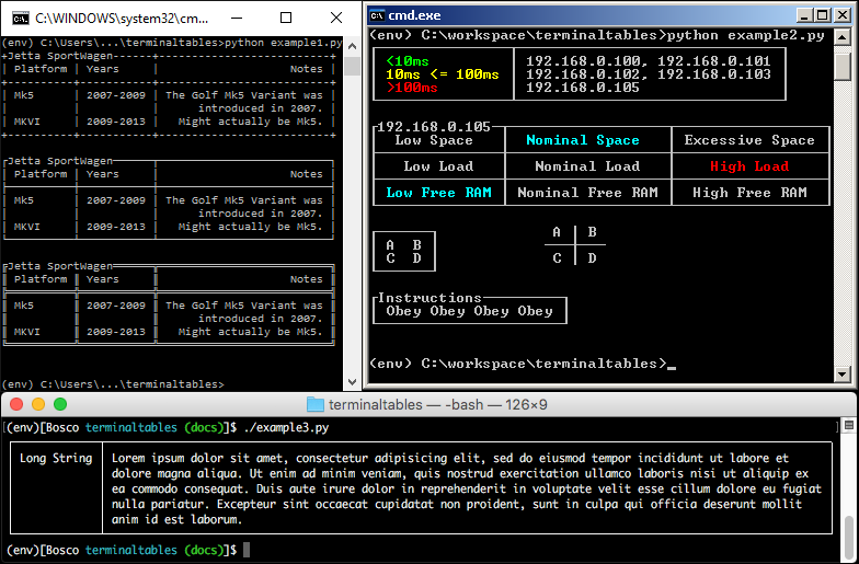 Example Scripts Screenshot