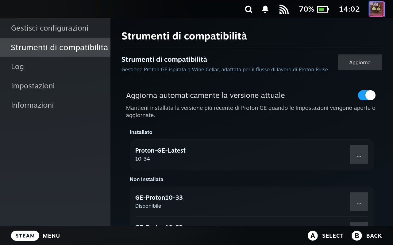 Compatibility Tools Tab