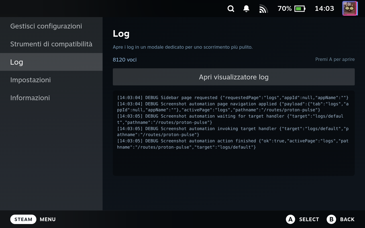 Logs Tab