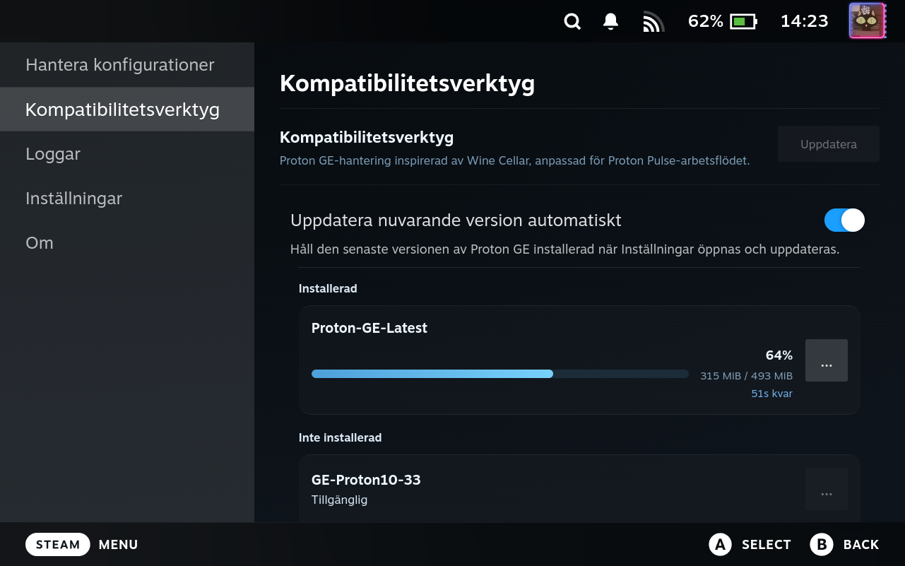 Compatibility Tools Active Install