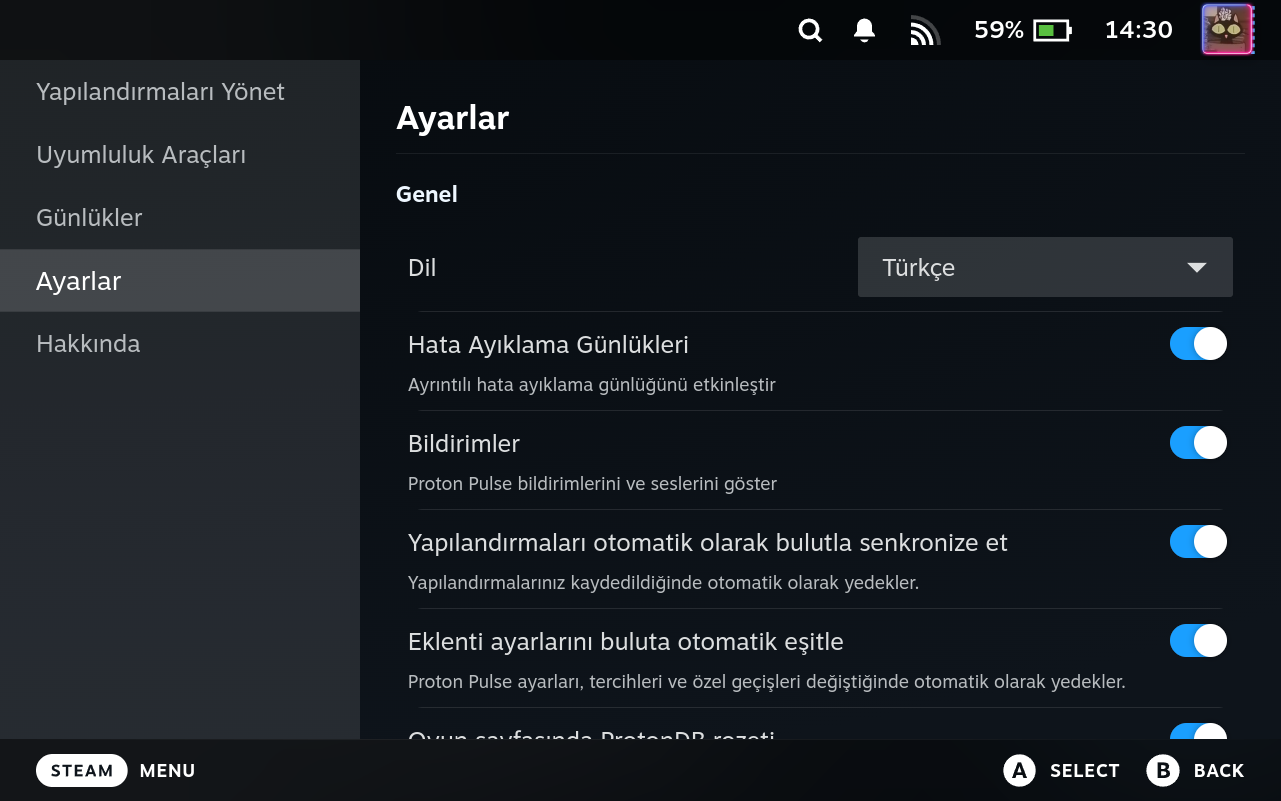 Settings General
